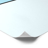 Winterhuis Landschap Poster (Hoek)