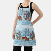 Winterhuis Landschap Schort (Insitu)