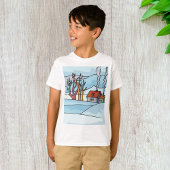 Winterhuis Landschap T-shirt