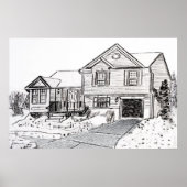 Winterhuis Poster (Voorkant)