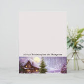 Winterhuisje Kerstmis (Staand voorkant)