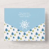 Winterhuizen Birthday Party Baby Uitnodiging (Achterkant)