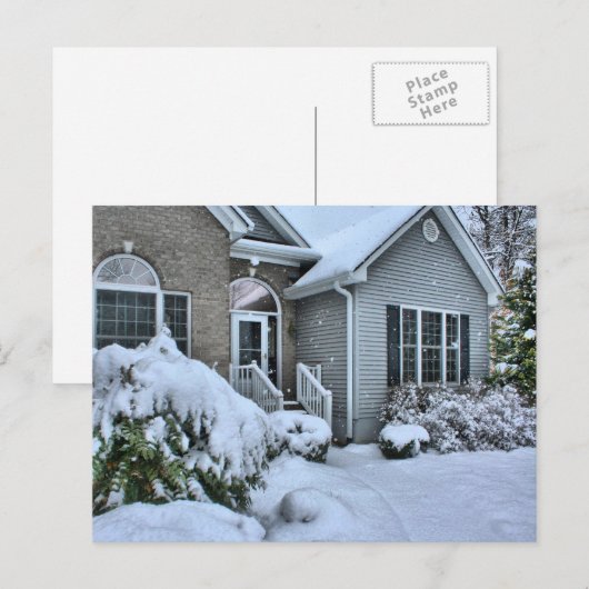 Winterhuizen Briefkaart (Voorkant / Achterkant)