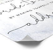 Winterhulp aan de drukke bruid Adres op een envelo Poster (Hoek)