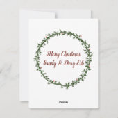 Winterhut in de wildernis vakantie feestdagenkaart (Achterkant)