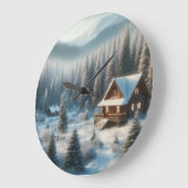 Winterhut in het bos grote klok (Hoek)