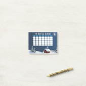 Winterhut Nacht Post-it® Notities  Notes (Op bureau)