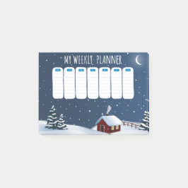 Winterhut Nacht Post-it® Notities Notes