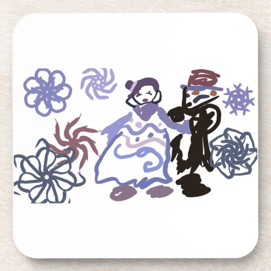 Winterhuwelijk  bier onderzetter (Voorkant)