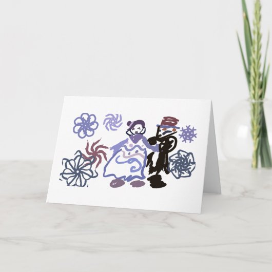 Winterhuwelijk kaart (Voorkant)