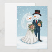 Winterhuwelijk Kaart (Voorkant / Achterkant)