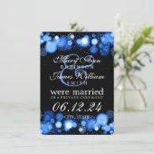 Winterhuwelijk / Oplopement Blue Lights Aankondiging (Staand voorkant)