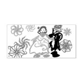 Winterhuwelijk rubberstempel (Afrduk)