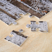Winterijs Storm in het bos - 11x14 inch Legpuzzel (Zijkant)