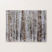 Winterijs Storm in het bos - 11x14 inch Legpuzzel (Horizontaal)