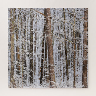 Winterijs Storm in het bos - 20 x 20 inch Legpuzzel