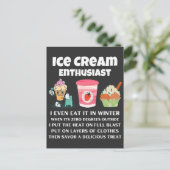 Winterijsenthousiast Briefkaart (Staand voorkant)