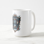 Wintering in Peace (No Visitors) T-Shirt | Frosted Koffiemok (Voorkant rechts)