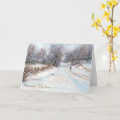 "Winterisolatie" blanco Kaart (Gele Bloem)