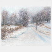 "Winterisolatie" Fleece Deken (Voorkant (Horizontaal))