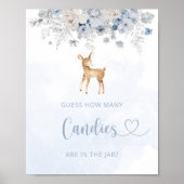 Winterjongen oh hert Raad eens hoeveel snoepjes Poster (Voorkant)