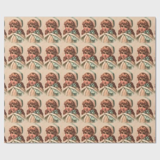 Winterjuffrouw Cadeaupapier (Vlak)