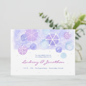 Winterjuwelen Trouwuitnodiging Kaart (Staand voorkant)