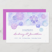 Winterjuwelen Trouwuitnodiging Kaart (Voorkant / Achterkant)