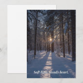 Winterkaart Feestdagenkaart (Voorkant / Achterkant)