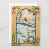  winterkaart feestdagenkaart (Voorkant / Achterkant)