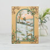  winterkaart feestdagenkaart (Staand voorkant)