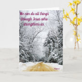 Winterkaart Kaart (Gele Bloem)