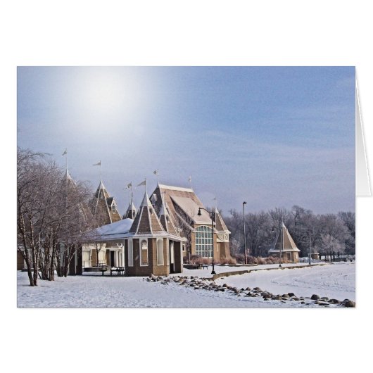 WINTERKAART: Lake Harriet "Bandshell & Pavilion"_ (Voorkant Horizontaal)