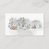 Winterkaart met registergegevens informatiekaartje (Achterkant)