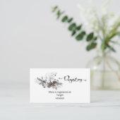 Winterkaart met registergegevens informatiekaartje (Staand voorkant)