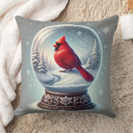 Winterkaart van de kardinaal kussen