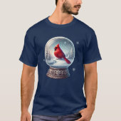 Winterkaart van de kardinaal t-shirt (Voorkant)