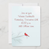 Winterkaart voor bewerkbare uitnodigingen (Voorkant)