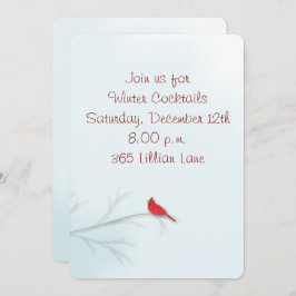 Winterkaart voor bewerkbare uitnodigingen