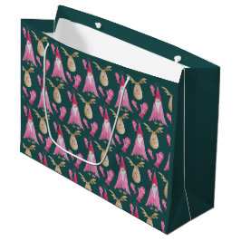 Winterkabouter en rendieren Waterverf illustratie Groot Cadeauzakje
