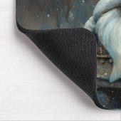 Winterkabouter in een besneeuwd bos muismat (Hoek)