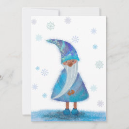 Winterkabouter Vakantie Blankokaart Feestdagenkaart