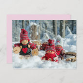 Winterkabouters briefkaart (Voorkant / Achterkant)