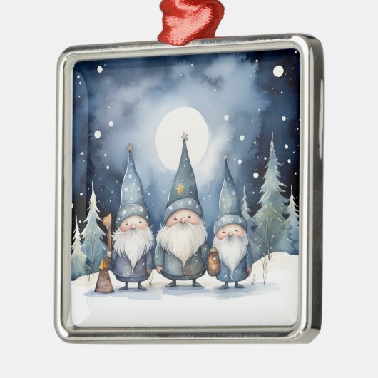 Winterkabouters Kerstornament Metalen Ornament (Links)