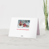 Winterkabouters wenskaart feestdagen kaart (Achterkant)