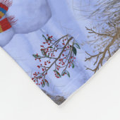 Winterkajuiteter op sneeuwkerst fleece deken (Hoek)