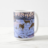 Winterkajuiteter op sneeuwkerst koffiemok (Voorkant rechts)