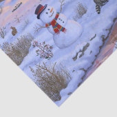 Winterkajuiteter op sneeuwkerst tissuepapier (Detail)