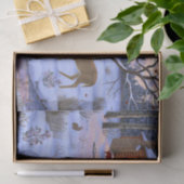 Winterkajuiteter op sneeuwkerst tissuepapier (Geschenk)