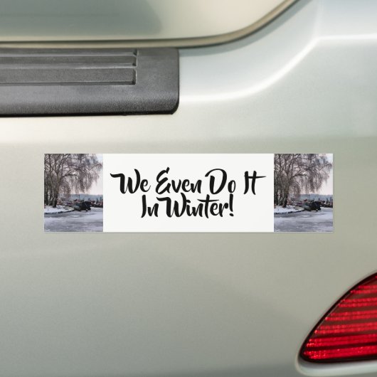 WINTERKANALEN BUMPERSTICKER (Op auto)